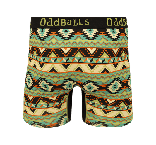 OddBalls Wild West - Mens Bamboo Boxer Shorts
