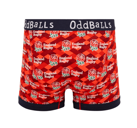 England Rugby Union Alternate - Mens Cotton Boxer Shorts OddBalls