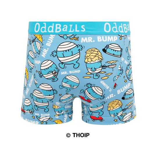 OddBalls Mr Bump - Mr Men - Mens Cotton Boxer Shorts
