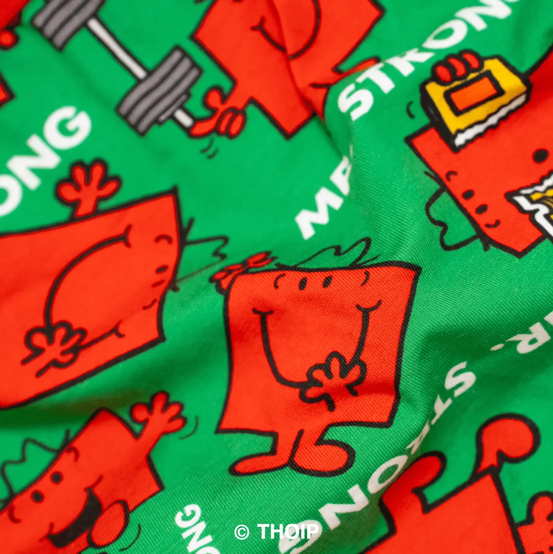 Mr Strong - Mr Men - Mens Cotton Boxer Shorts OddBalls
