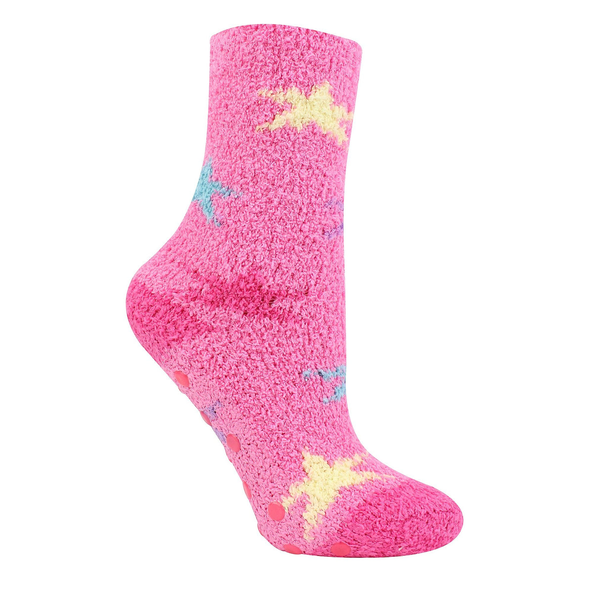 4 Pairs of Girls Cosy Soft Slipper Socks