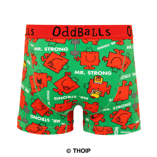 Mr Strong - Mr Men - Mens Cotton Boxer Shorts OddBalls