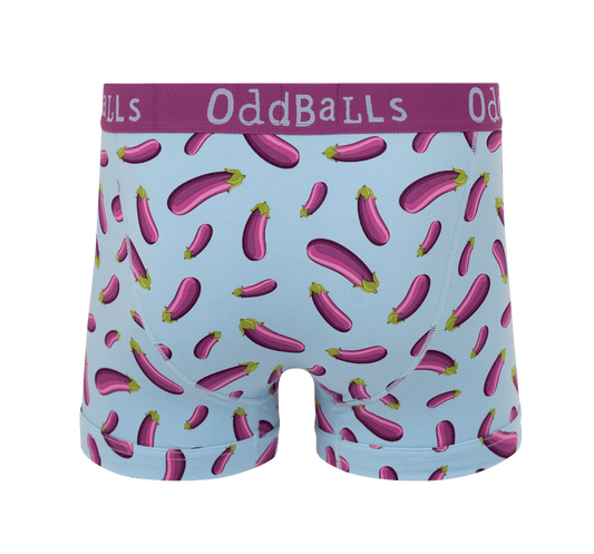 OddBalls Aubergine - emoji®- Mens Boxer Shorts