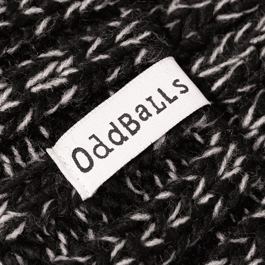 Black | Cyan | Pink - Knitted Bobble Hat OddBalls