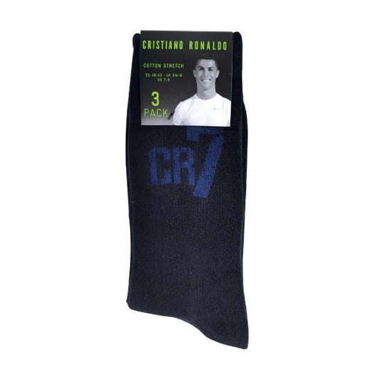 3 Pack Kids Patterned Cotton Crew Socks by Cristiano Ronaldo