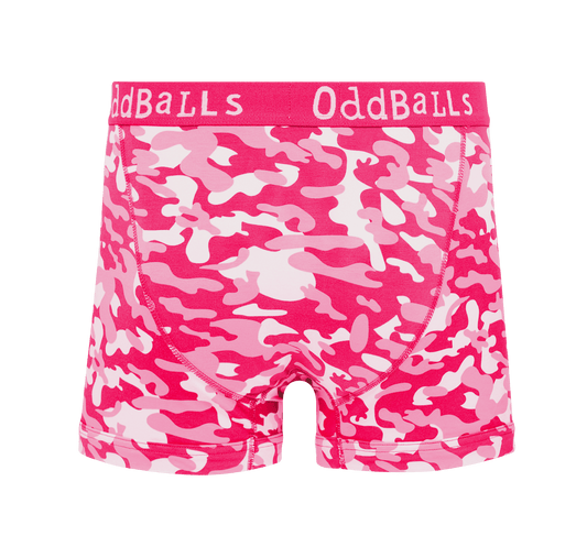 OddBalls Pink Commando - Mens Cotton Boxer Shorts
