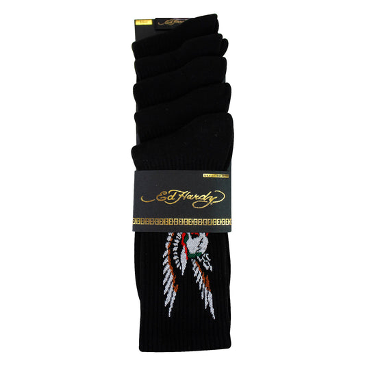 5 Pairs Mens Crew Socks - Breathable Novelty Patterned Socks