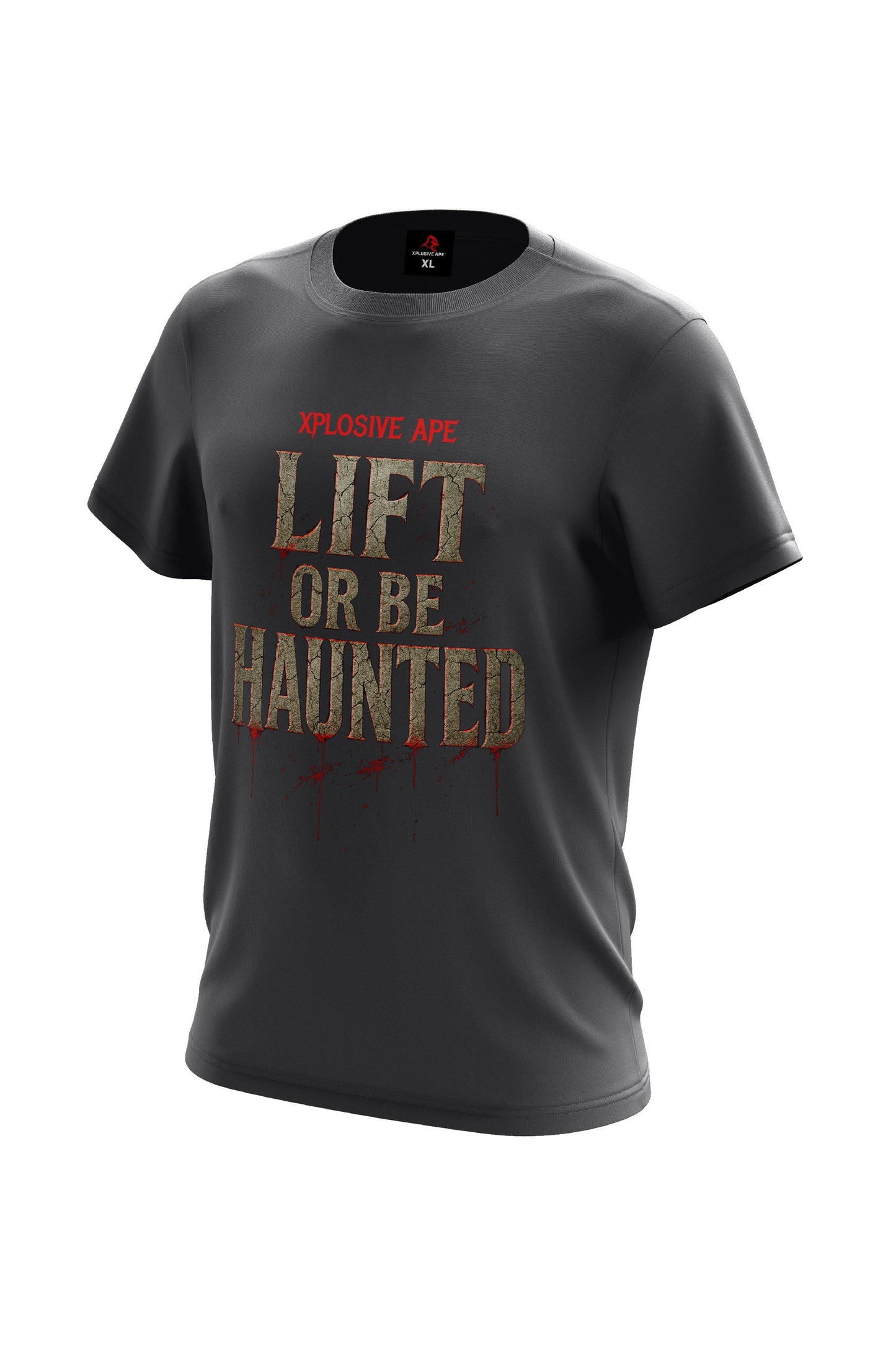XAPE Lift or be Haunted Tee - Charcoal Xplosive Ape