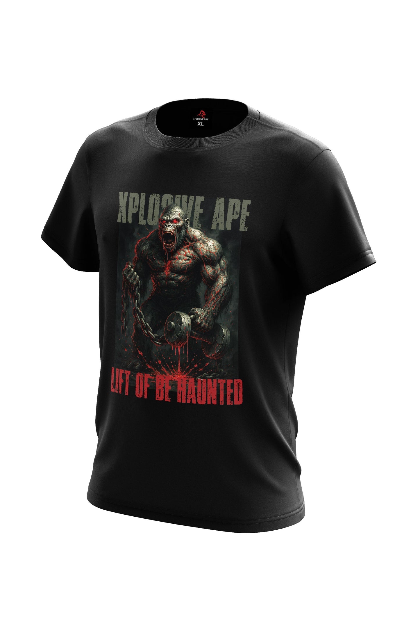 XAPE Zombie Strongman Ape Tee - Black Xplosive Ape