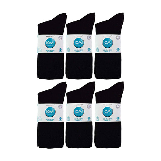 2 Pack Mens Diabetic Bamboo Extra Wide NON ELASTIC Socks