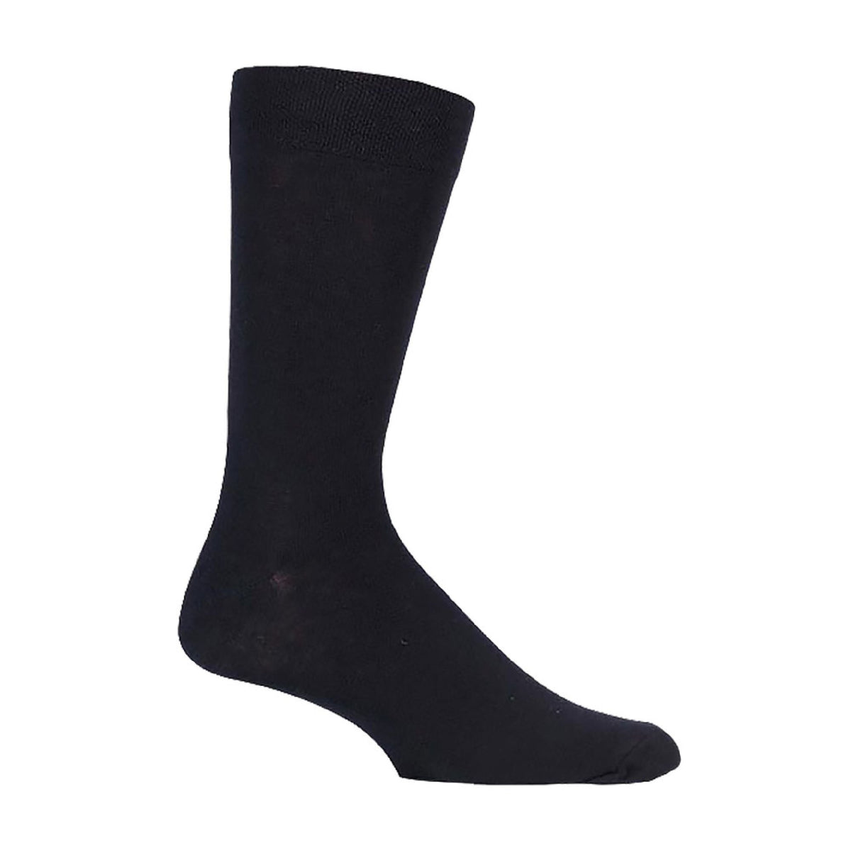 Mens Cotton Plain Black Dress Socks (Multipack Options)