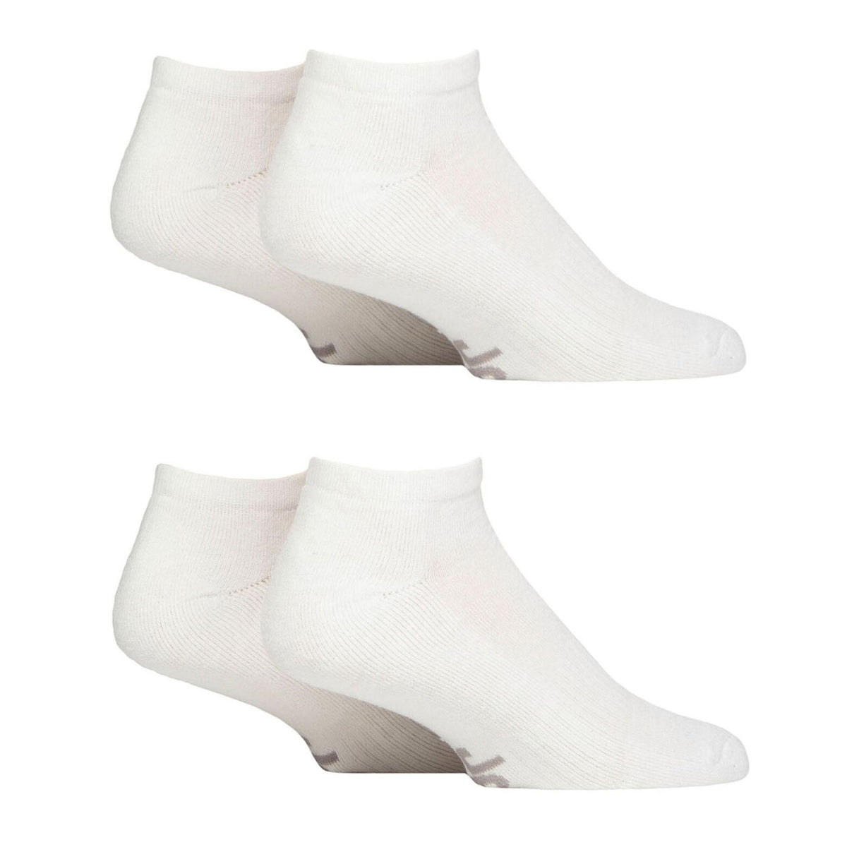 Men's Breathable Cushioned Low Cut Trainer Socks - Pack of 4
