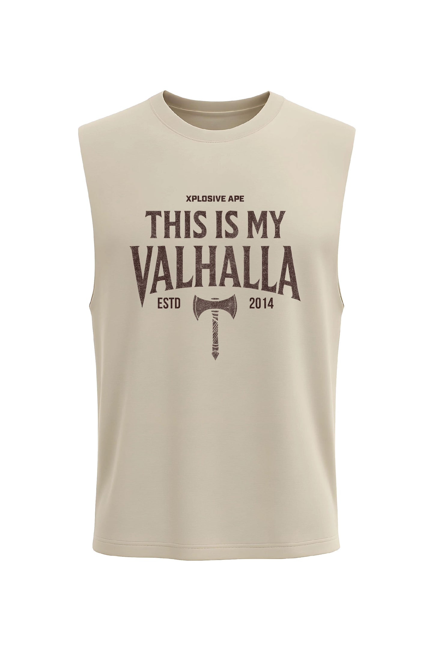 XAPE My Valhalla Tank Top - Sand Xplosive Ape