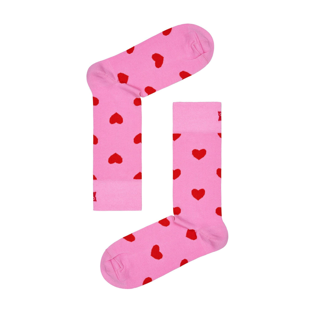 1 Pack Unisex Cotton Pink Valentines Heart Design Socks