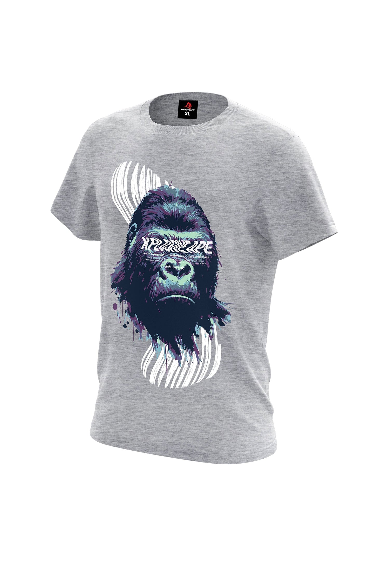 XAPE Persevere Tee - Sports Grey Xplosive Ape
