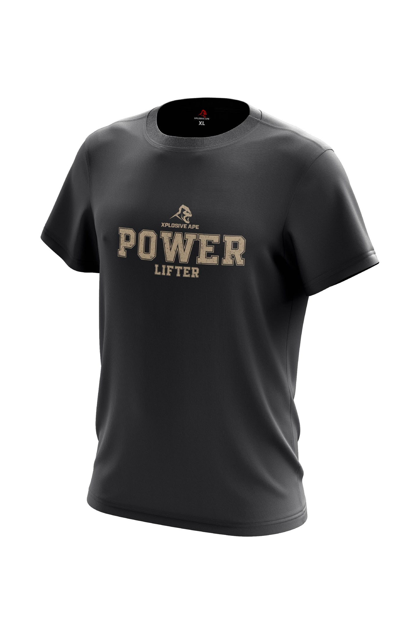 XAPE Power Lifter V1 Tee - Charcoal Xplosive Ape