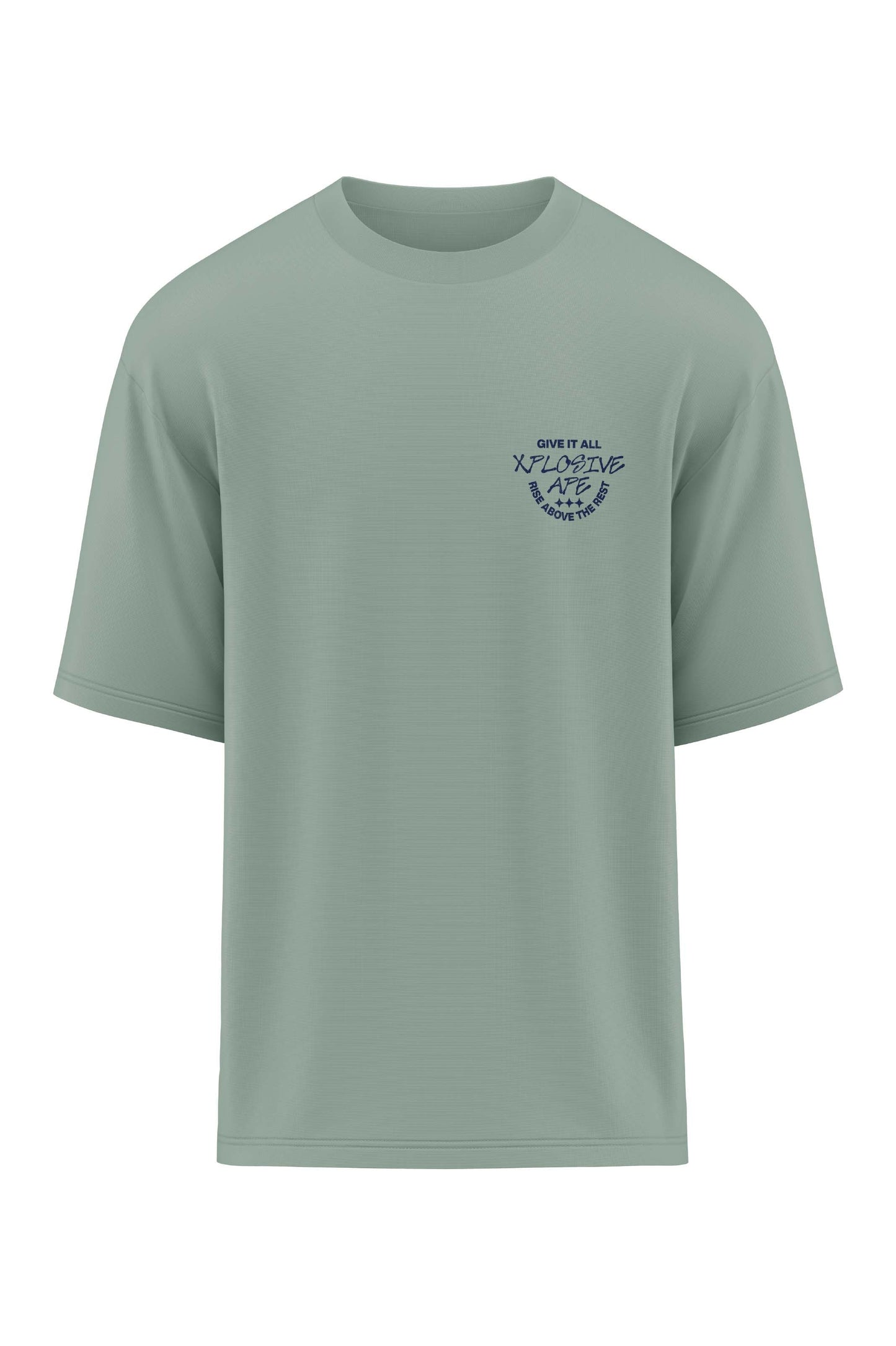 XAPE Prime Oversized Tee - Sage Xplosive Ape
