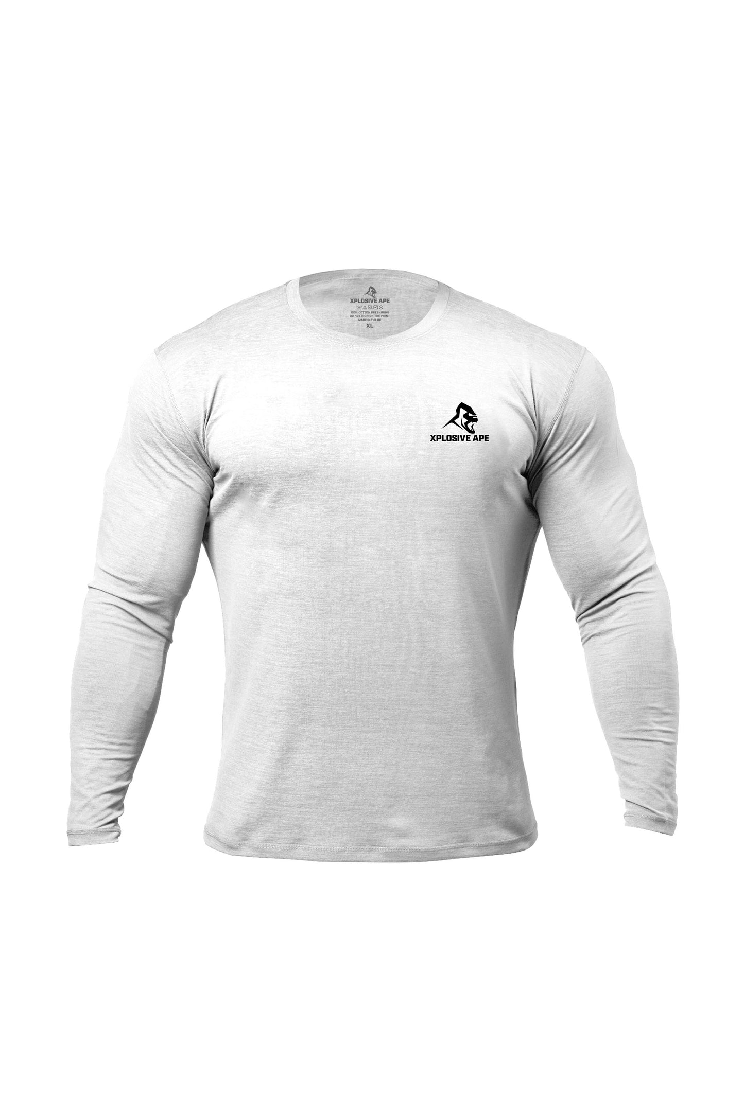 XAPE Prime Long Sleeve Tee - White Xplosive Ape