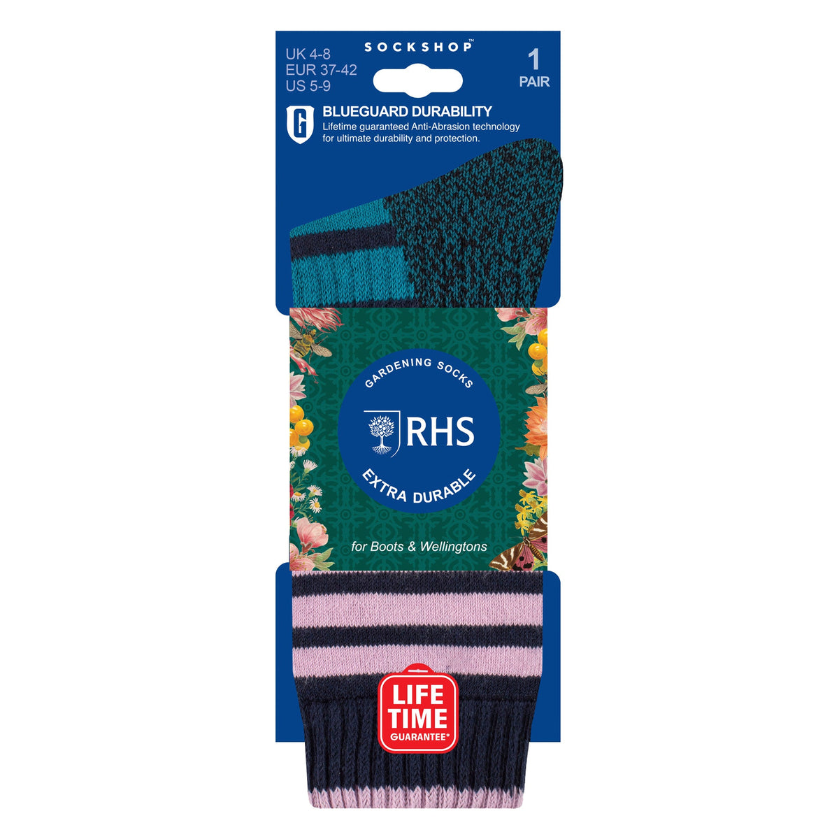 Ladies Crew Heavy Duty RHS Boot Socks | Long Lasting Gardening Socks