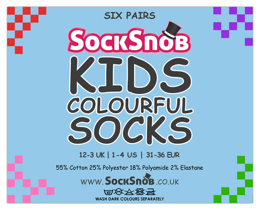 Multipack of Kids Cotton Rich Socks | School Socks for Boys & Girls