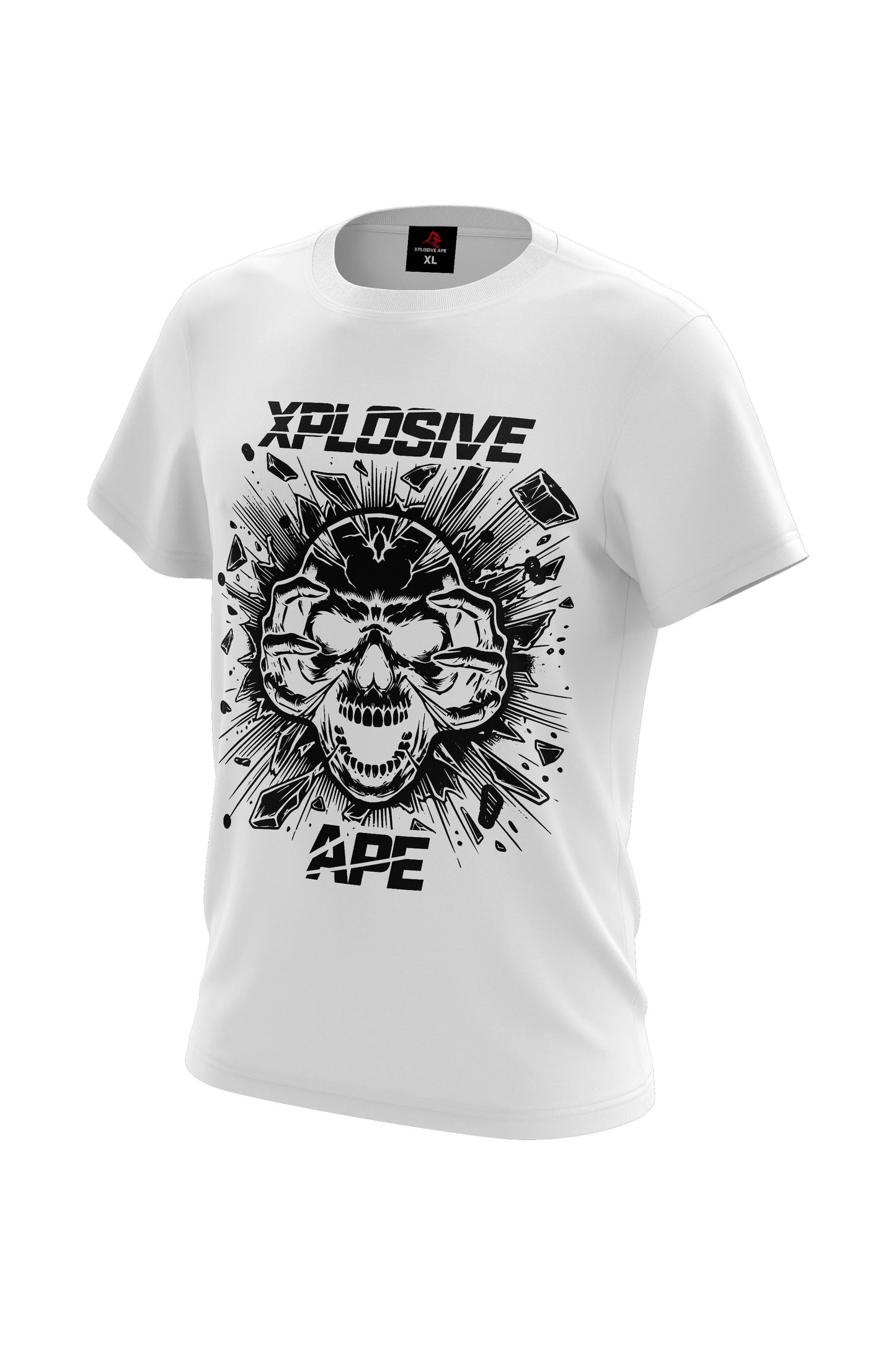 XAPE Shatter Tee - White Xplosive Ape