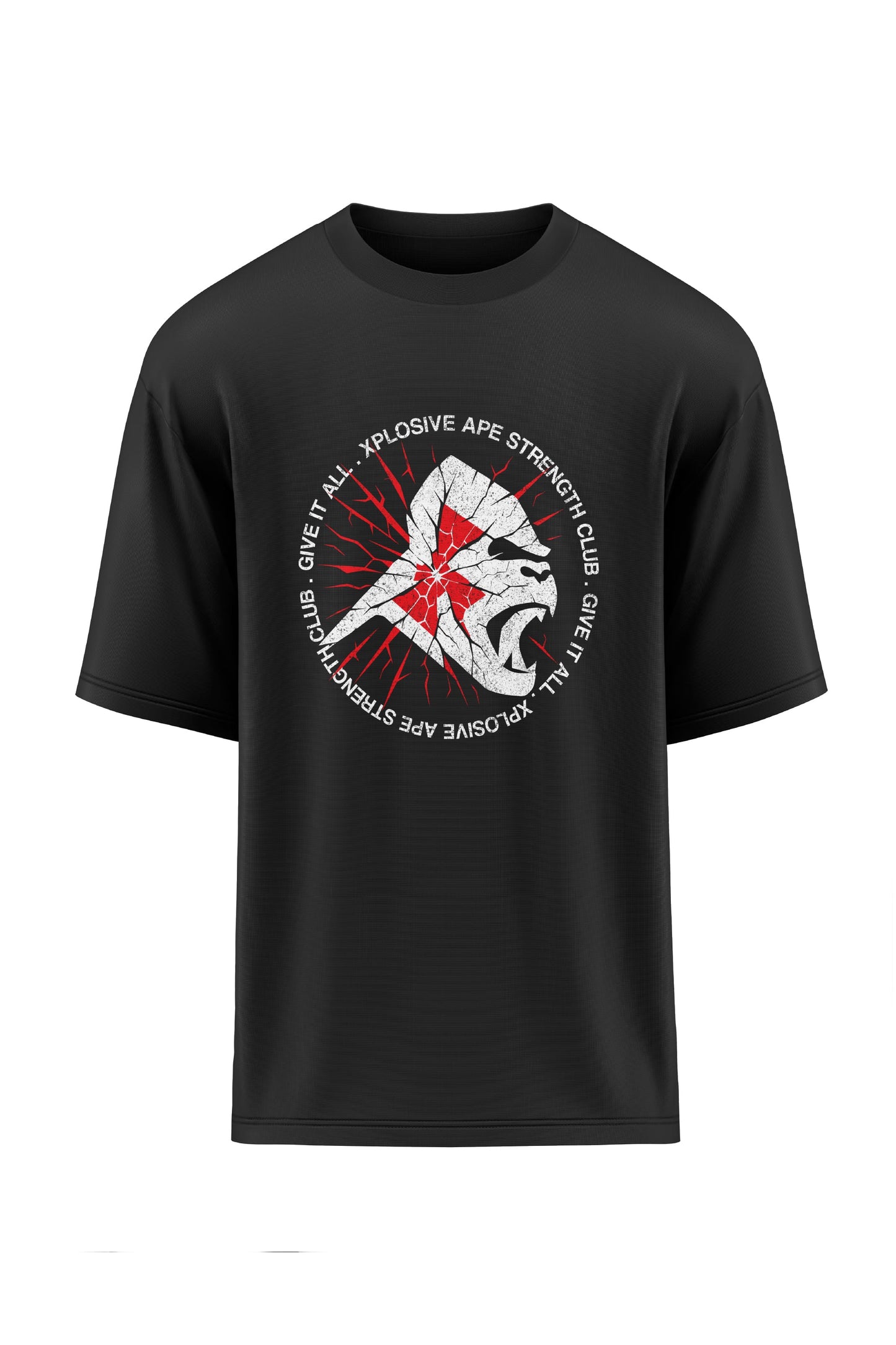 XAPE Shattered Oversized Tee - Black Xplosive Ape