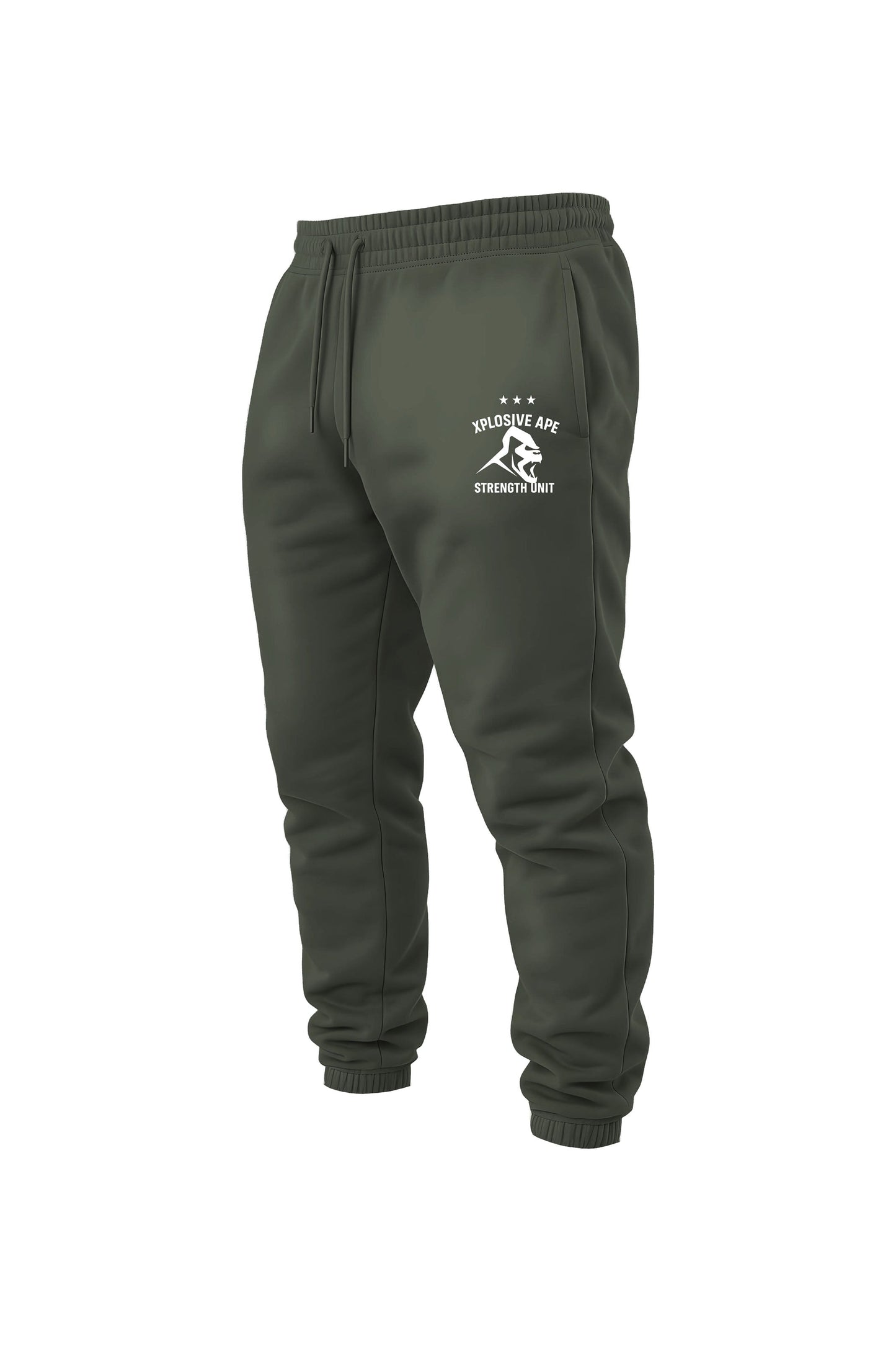 XAPE Strength Unit Joggers - Olive Green Xplosive Ape