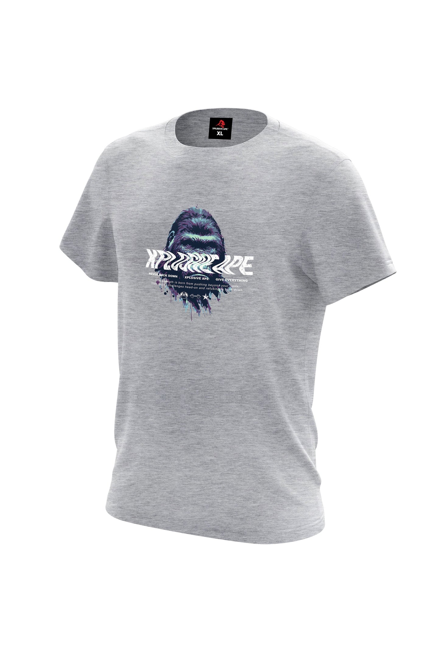 XAPE Unyielding Tee - Sports Grey Xplosive Ape