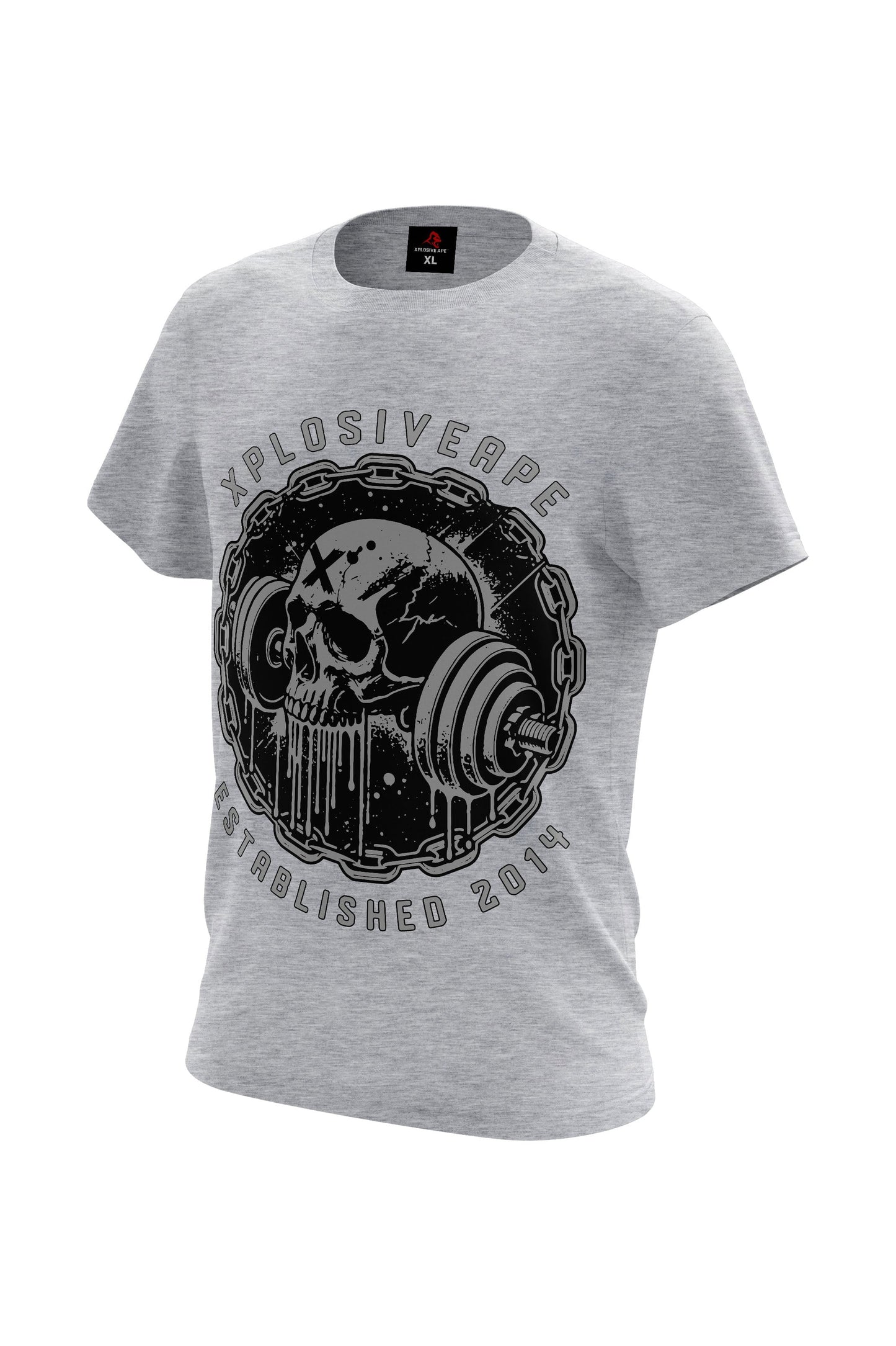 XAPE Whiplash Tee - Sports Grey Xplosive Ape