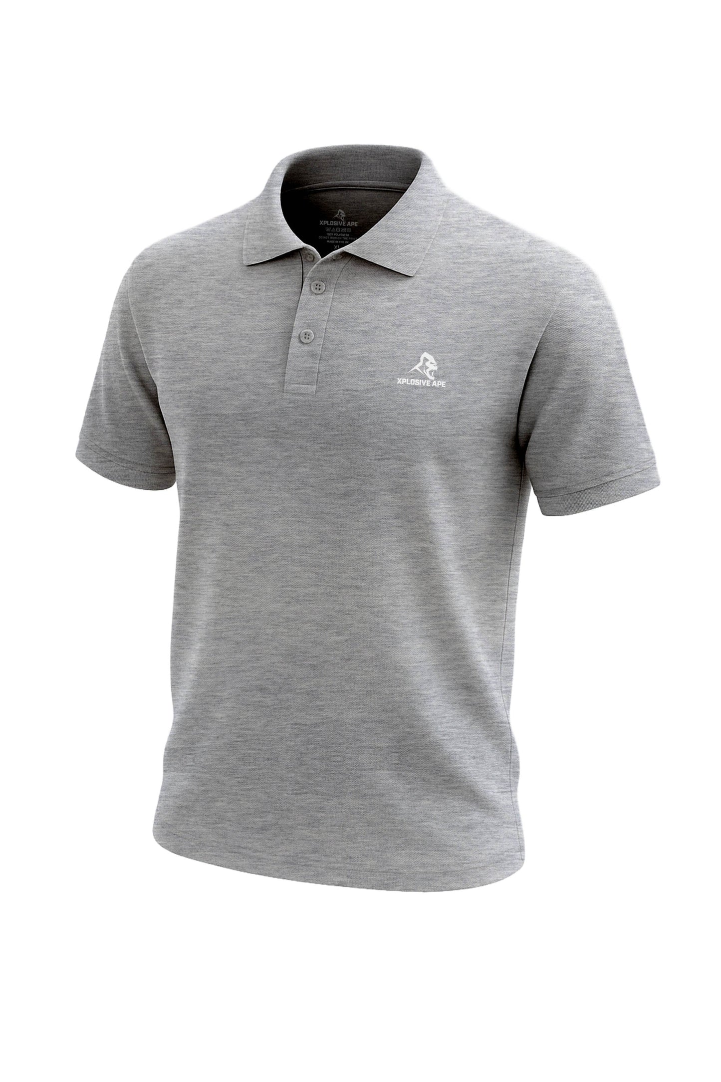 XAPE Prime Polo Shirt - Sports Grey Xplosive Ape
