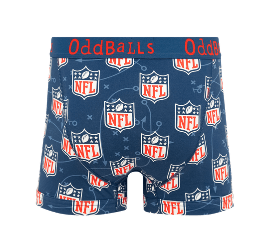 OddBalls NFL Blue - Mens Cotton Boxer Shorts