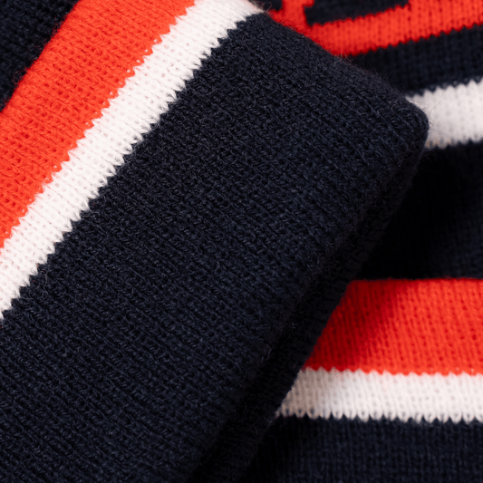 Navy | Cherry | White - Bobble Hat OddBalls