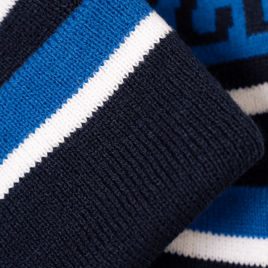 Navy | Royal | White - Bobble Hat OddBalls