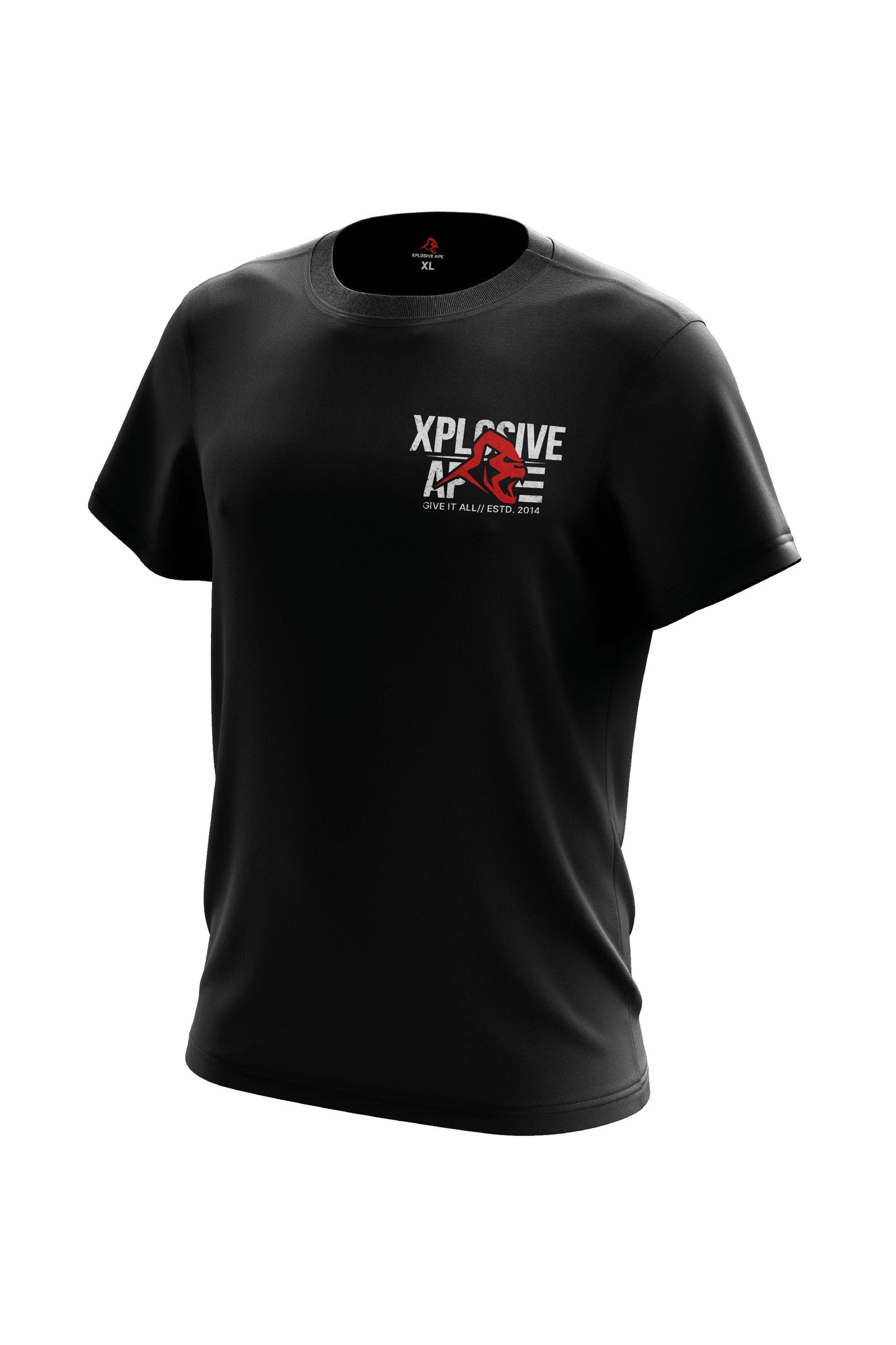 XAPE Stacked Logo Tee - Black Xplosive Ape