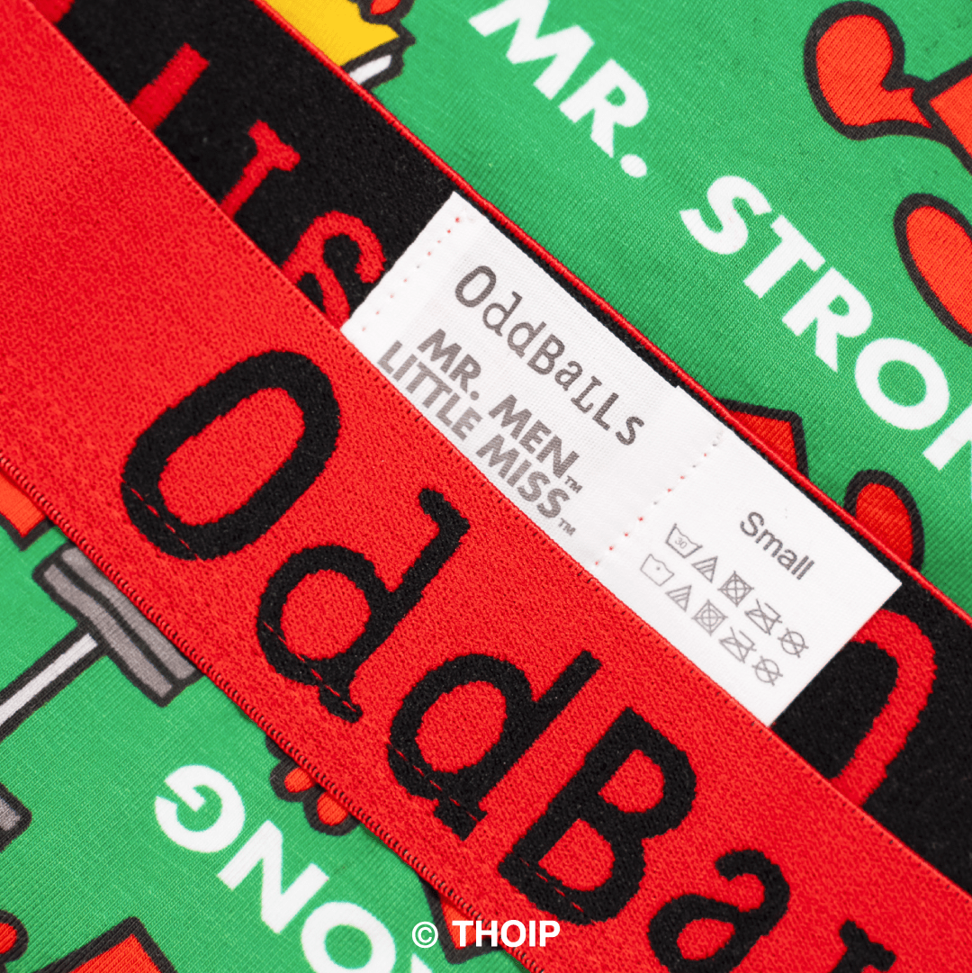 Mr Strong - Mr Men - Mens Cotton Boxer Shorts