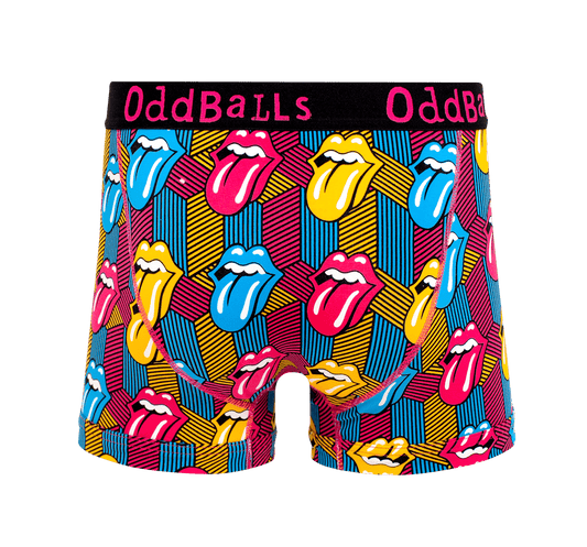 The Rolling Stones - Retro - Mens Cotton Boxer Shorts OddBalls