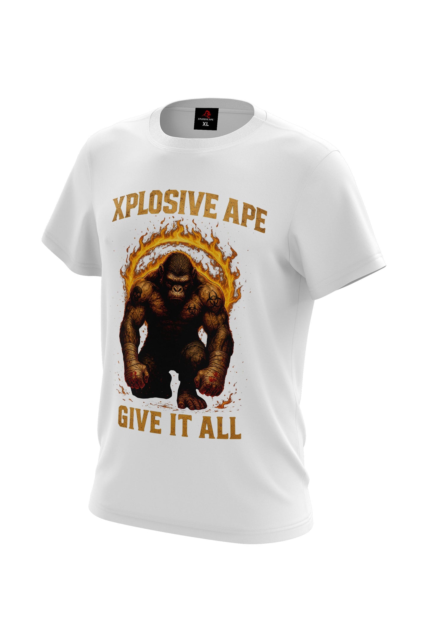 XAPE Ring of Wrath Tee - White Xplosive Ape