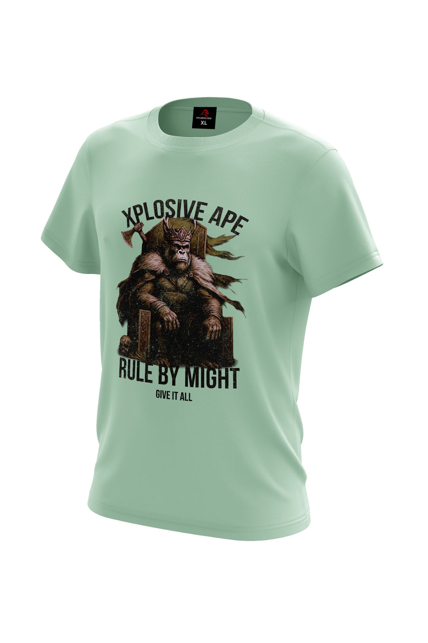 XAPE Rule By Might Tee - Mint Green Xplosive Ape