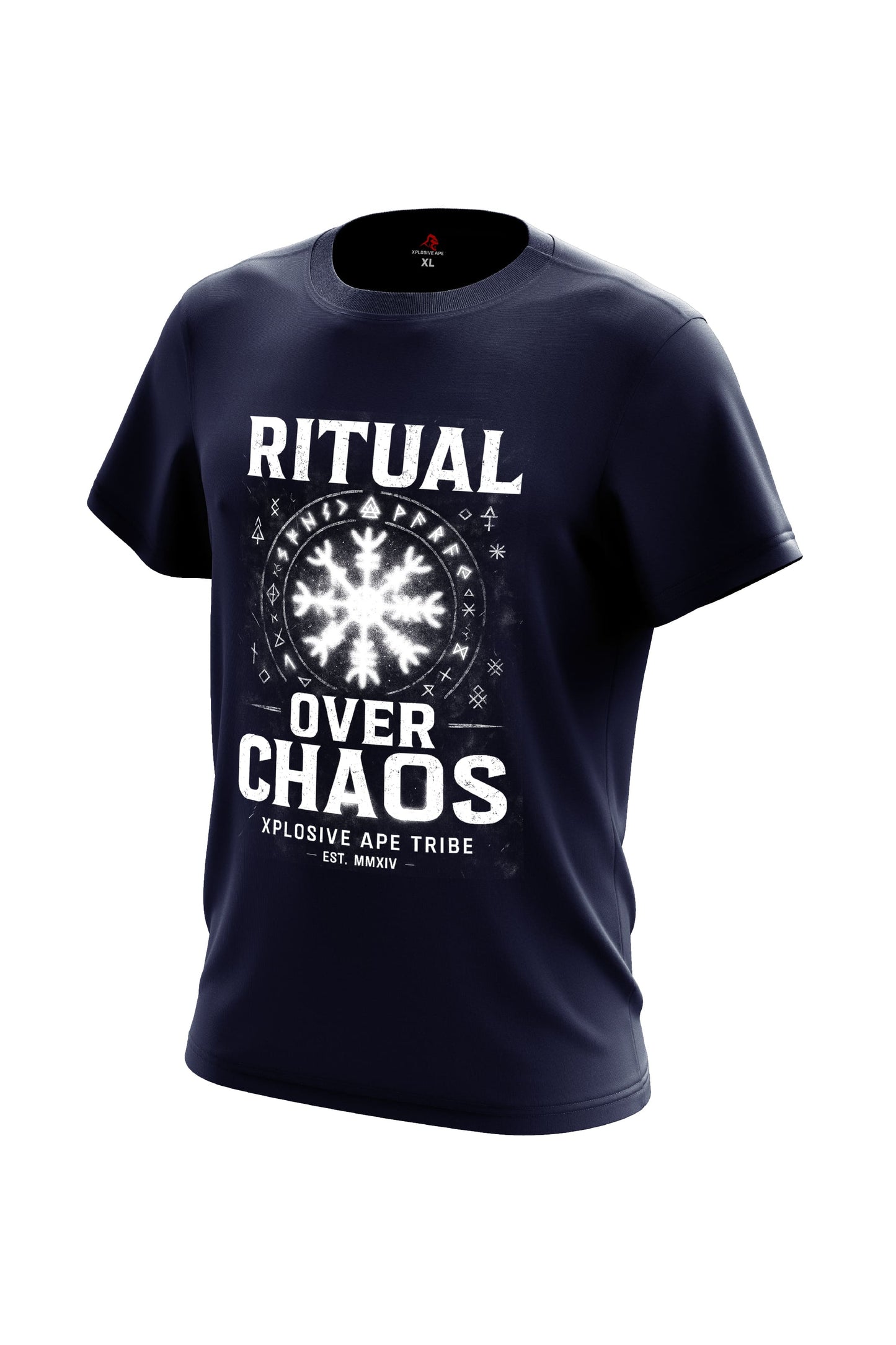 XAPE Ritual Over Chaos Tee - Navy Xplosive Ape