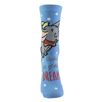 Ladies Disney Dumbo Socks | Casual Cute Character Design Funny Novelty Socks