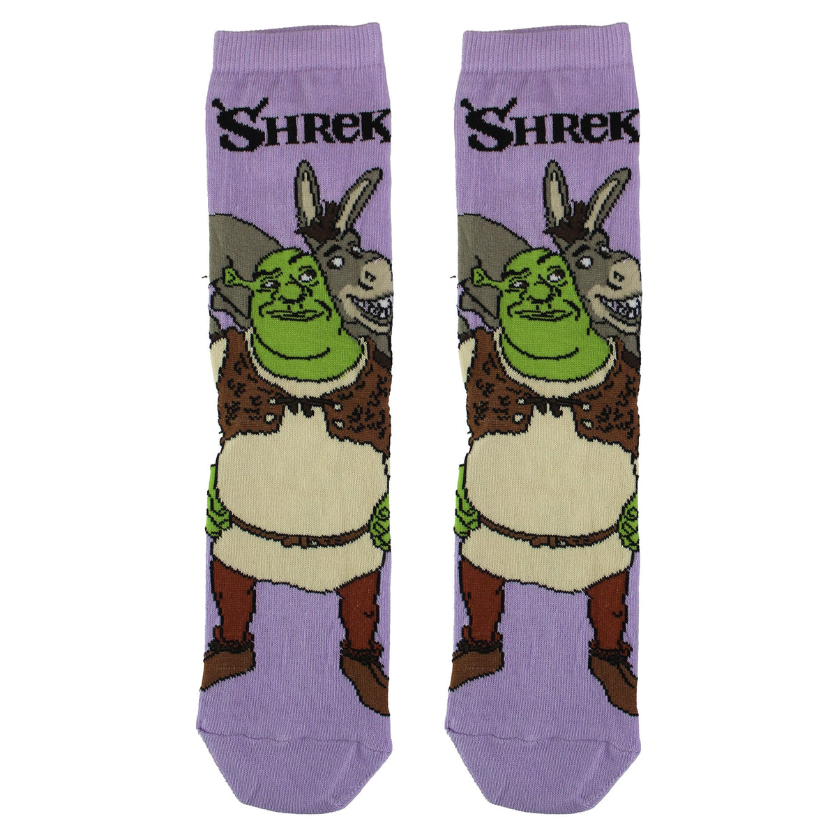 Ladies Novelty Shrek & Donkey Socks | Crew Funny Dress Socks | Shrek Gifts