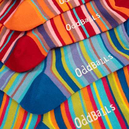 OddBalls Lines Bundle - 6 Pack Sock Bundle