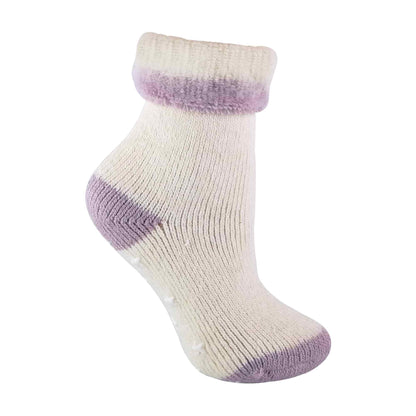 1 Pack Ladies Alpaca Wool Slipper Bed Socks with Star Grips