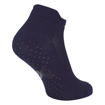 12 Pack Mens Trainer Socks with Grips for Yoga