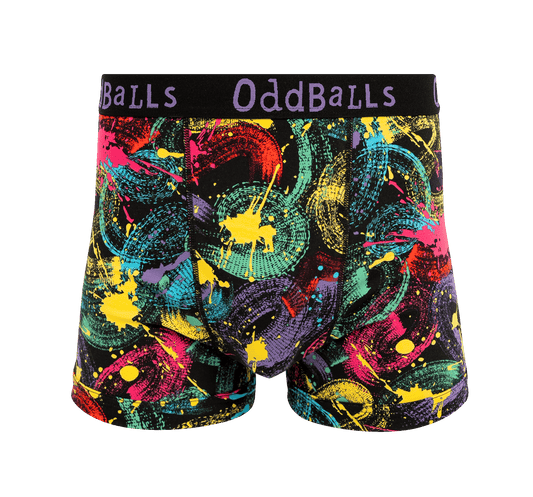 OddBalls Splat - Mens Cotton Boxer Shorts