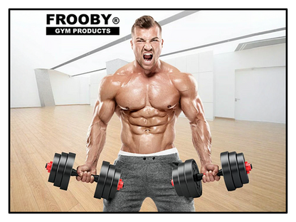 20/30kg Dumbbell Barbell Set Pair Hand Weights FROOBY