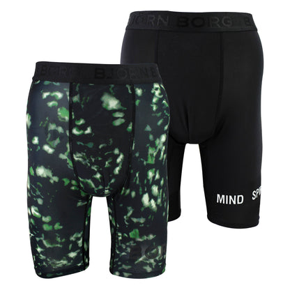 2 Pack Performance Moisture-Wicking Boxers with Long Leg for Men