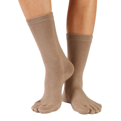 1 Pack Mens & Ladies Essential Mid Calf Toe Socks