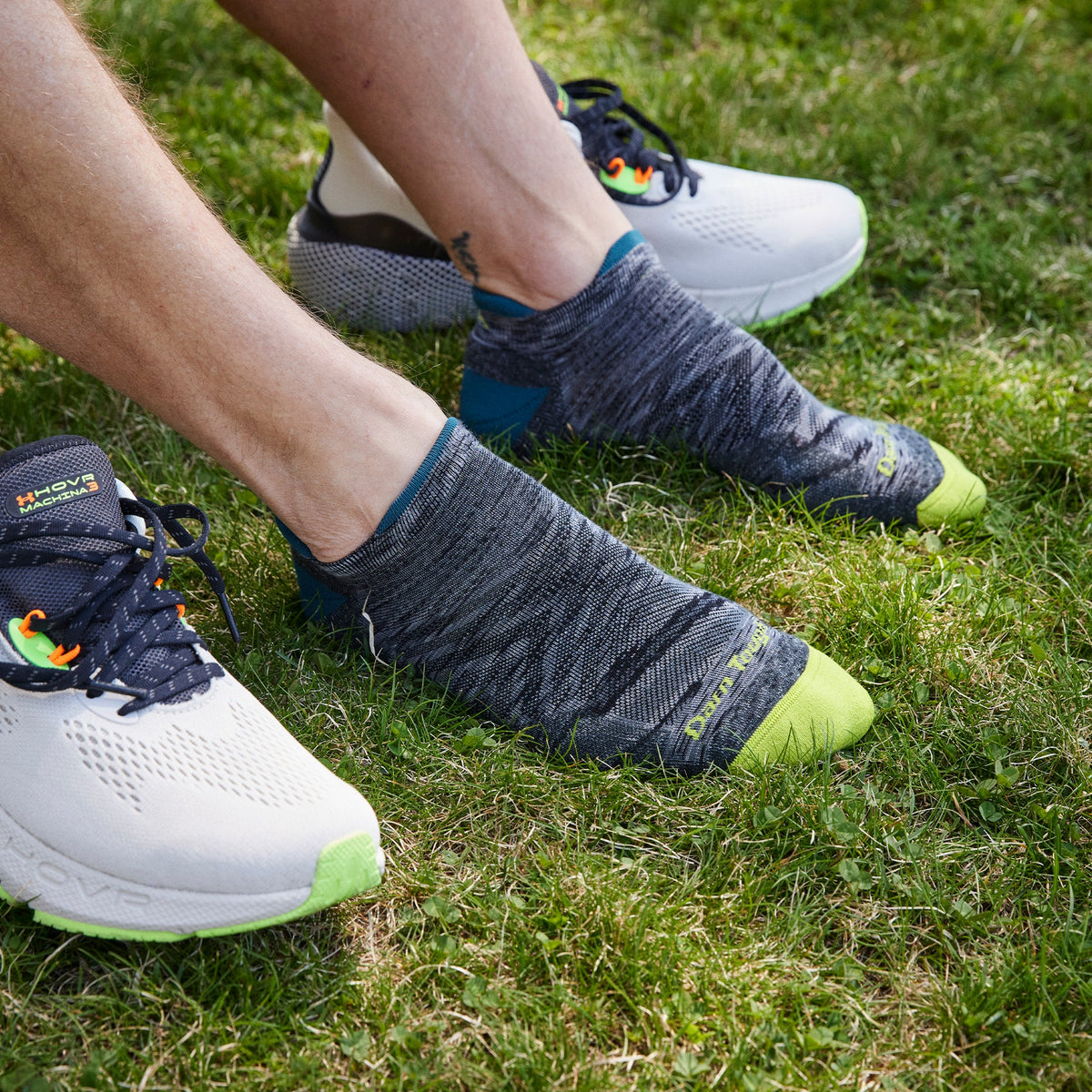 Mens Merino Wool Run No Show Tab Ultra Lightweight Anti Blister Running Socks