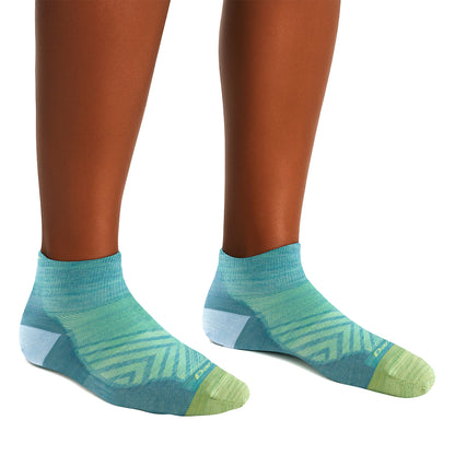 Ladies Quarter No Cushion Ultra-Lightweight Running Merino Socks
